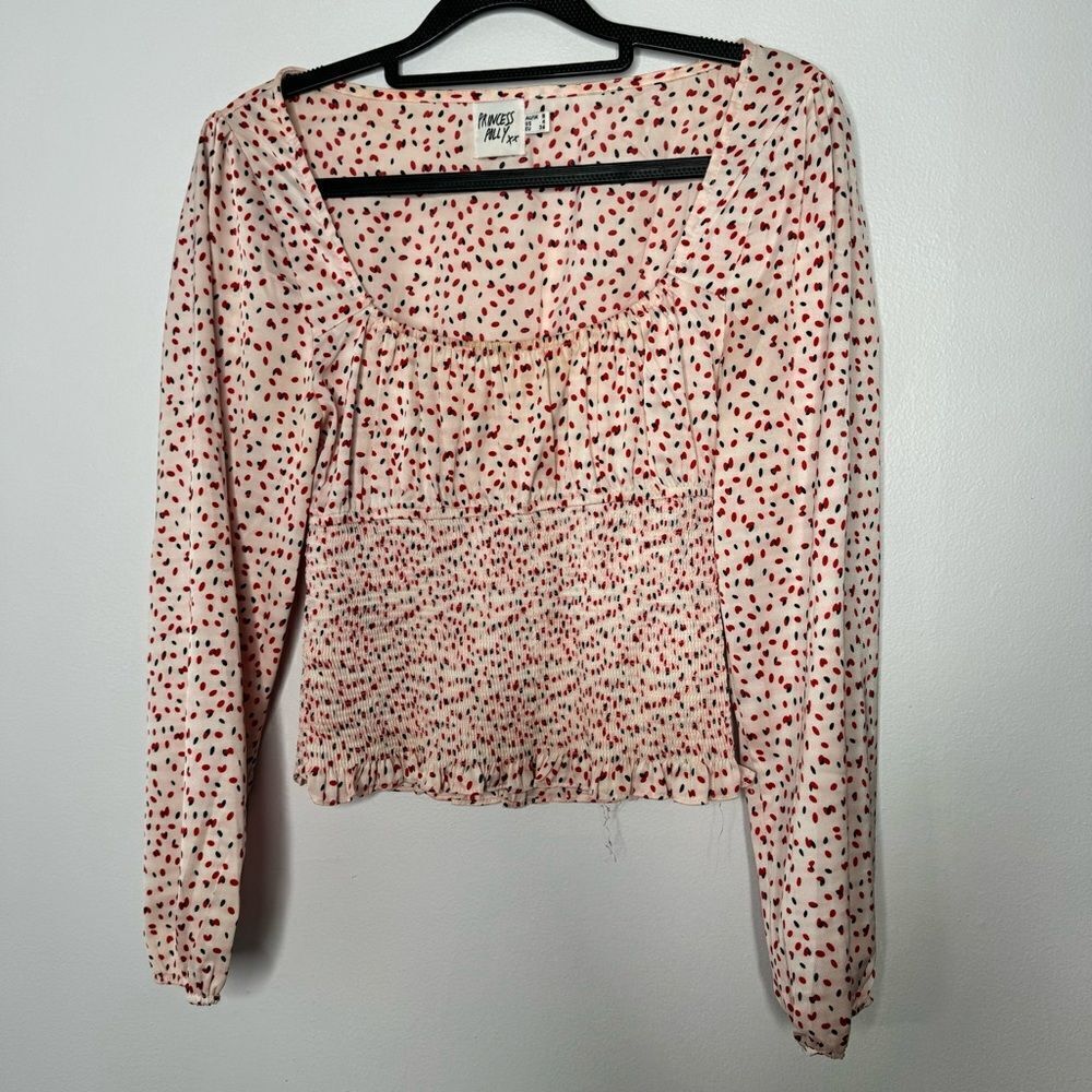 Princess Polly smocked blouse size 4